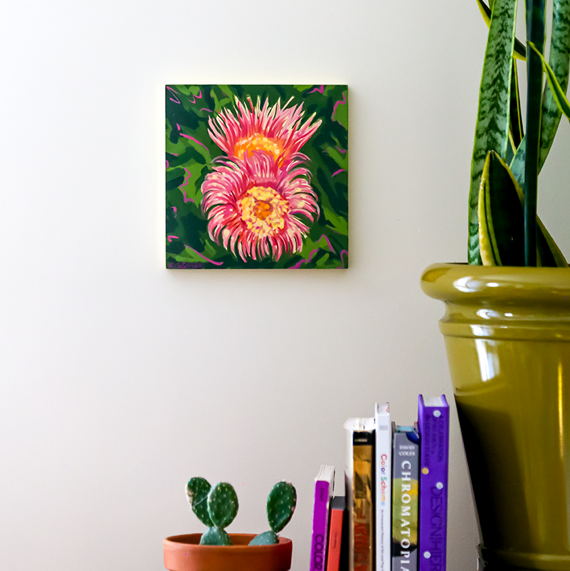 Ice Plant Flower Painting #1 — Julia Emiliani Creative